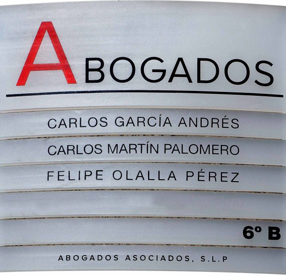 Placa abogados